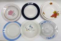 Тарелки суповые и десертные 13 штук разные