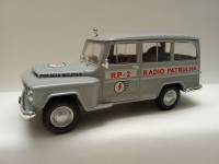 Полицейские машины мира модель Willys Rural Radio Patrulha 1/43 без коробки