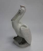Фарфоровая статуэтка Пеликан ЛФЗ Скульптор Б.Я. Воробьев СССР 50-60 гг Отличное состояние