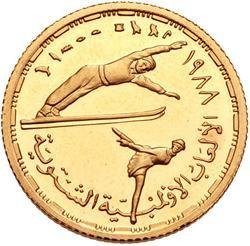 () Монета Египет 1988 год 500  &quot;&quot;    AU