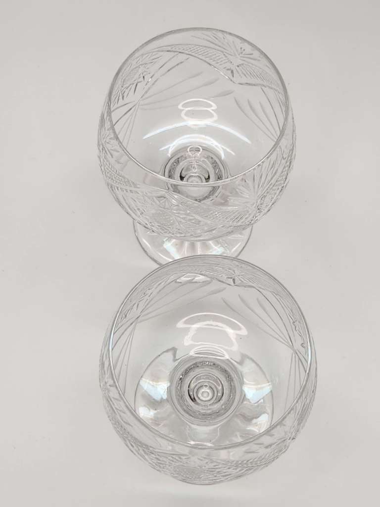 Бокалы 2 шт хруталь широкие красивые праздничные