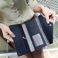 Бумажник женский "LaCartera", 1 отделение на клепке для кредитных карт, чеков, 1 отделение на молнии