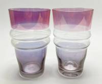 Стаканы, цветное стекло, СССР, 2 шт