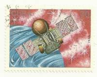 (1988-030) Марка Куба "Сателлит"    День космонавтики III Θ