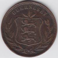 () Монета Остров Гернси 1903 год   ""     VF