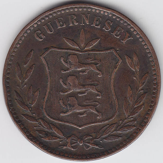 () Монета Остров Гернси 1903 год   &quot;&quot;     VF