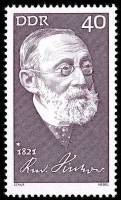 (1971-079) Марка Германия (ГДР) " Рудольф Вирхов"    Знаменитости III Θ