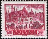 (1960-063) Марка Польша "Врослав"   Исторические города №2 II Θ