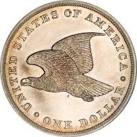 (1838) Монета США 1838 год 1 доллар  2. Звёзды на аверсе  PROOF