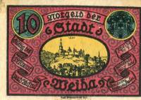 (№1921) Банкнота Германия 1921 год "10 Pfennig"