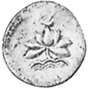 (№1847km14) Монета Камбоджа 1847 год 2 Pe (1/2 Фуанг. Лотос)