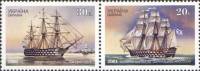 (2001-) Малый лист марок (8 шт 4х2) Украина "Судостроение в Украине"  ☉☉ - марка гашеная в идеальном