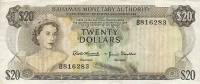 (№1968P-31a) Банкнота Багамские острова 1968 год "20 Dollars"