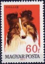(1967-035) Марка Венгрия &quot;Колли&quot; ,  III O