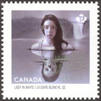 Марка из набора Канада 2016 год "Леди в Белом", Гашеная