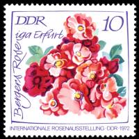 (1972-038) Марка Германия (ГДР) "Розы (2)"    Выставка роз II Θ