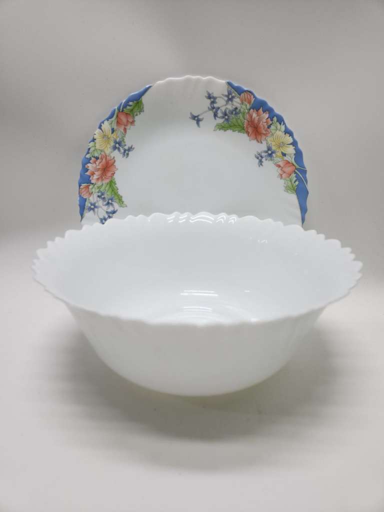 Салатник Блюдо и 2 тарелки стеклокерамика