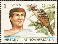 (1987-053) Марка Куба "Каларка, Колумбия"    История Латинской Америки III O