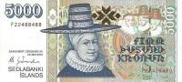 () Банкнота Исландия 2001 год 5 000  ""   UNC