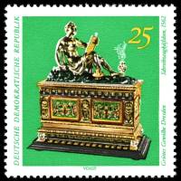 (1971-058) Марка Германия (ГДР) "Шкатулка"    Зеленое хранилище, Дрезден III Θ