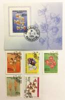 Набор из 5 марок + 1 блока, Мадагаскар, Гашёные, III Θ (сост. на фото) 