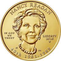 (041w) Монета США 2016 год 10 долларов "Нэнси Рейган" 2016 год  PROOF