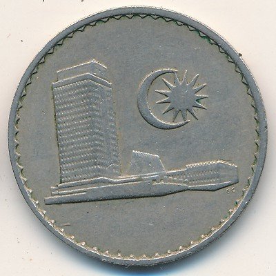 () Монета Малайзия 1967 год 500  &quot;&quot;    AU