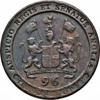 (№1797km397) Монета Индия 1797 год 1/96 Rupee ( Даб. Ост-Индская Компания)