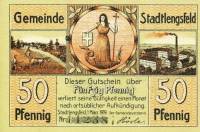 (№1919) Банкнота Германия 1919 год "50 Pfennig"
