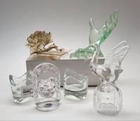 Статуэтки Гусь Роза Рука Кот Подсвечники Икеа 2 шт