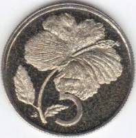 (№1972km3) Монета Острова Кука 1972 год 5 Cents