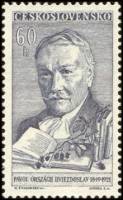 (1961-019) Марка Чехословакия "Павол Орсаг Гвездослав, поэт"   Деятели культуры II Θ