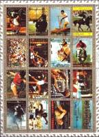 (№1973-2605) Лист марок Эмират Аджман (ОАЭ) 1973 год "Летние Олимпийские игры Мюнхен 1972 большого ф