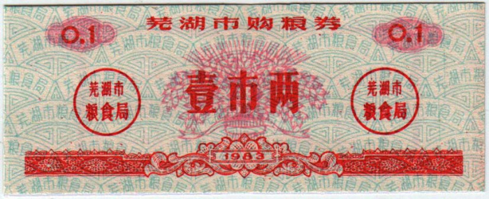 () Банкнота Китай 1983 год 0,001  &quot;&quot;   UNC