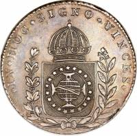 (№1823km367) Монета Бразилия 1823 год 640 Reacute;is