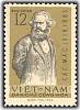 (1963-008) Марка Вьетнам "К. Маркс"  оливковая  80 лет со дня смерти К. Маркса III Θ