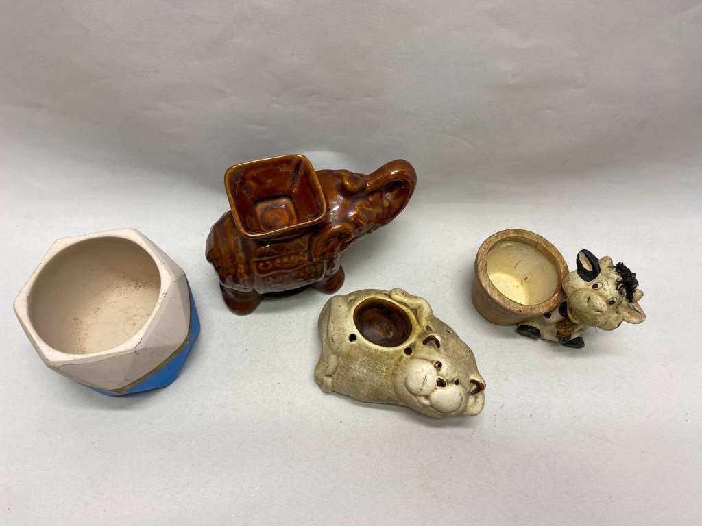 Аромалампа 2 шт и 2 кашпо для цветов