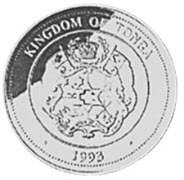 () Монета Тонга 1994 год 100  ""   Биметалл (Платина - Золото)  UNC