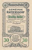 (№1920) Банкнота Австрия 1920 год "30 Heller"