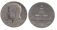 (1976d) Монета США 1976 год 50 центов   200 лет независимости Медь-Никель  XF