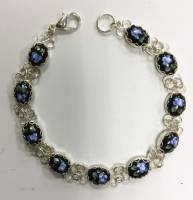 Браслет "Финифть", серебрение (сост. на фото)