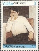 (1977-048) Марка Куба "Портрет Аристидиса"    Картины Хорхе Арче III Θ