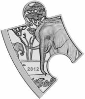 () Монета Сомали 2015 год 2000  ""   Биметалл (Серебро - Ниобиум)  AU