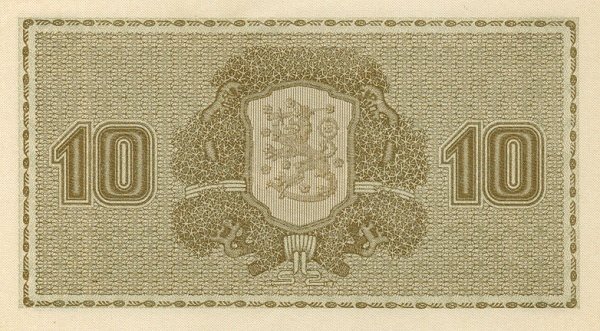 (1922) Банкнота Финляндия 1922 год 10 марок    UNC