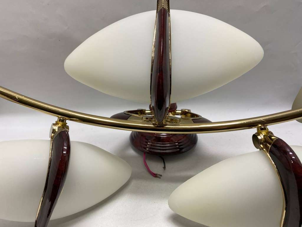 Люстра потолочная 3х рожковая для 6 ламп