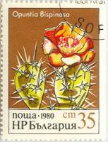 (1980-095) Марка Болгария "Опунция"   Кактусы III Θ