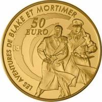 (№2010km1716) Монета Франция 2010 год 50 Euro (Блейк и Мортимер)