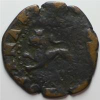 (№1580) Монета Испания 1580 год 2 Maravedies (Кастеллана Leyend)