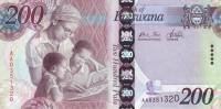 (№2009P-34a) Банкнота Ботсвана 2009 год "200 Pula"
