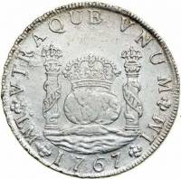 (№1760km64.2A (A64.2)) Монета Перу 1760 год 8 Reales